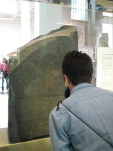 staring at the Rosetta Stone